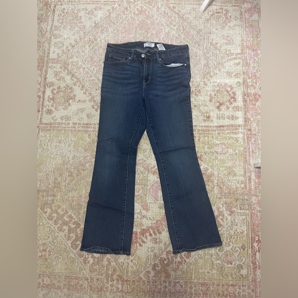 DENIZEN Elegant Dark Blue Flare Jeans